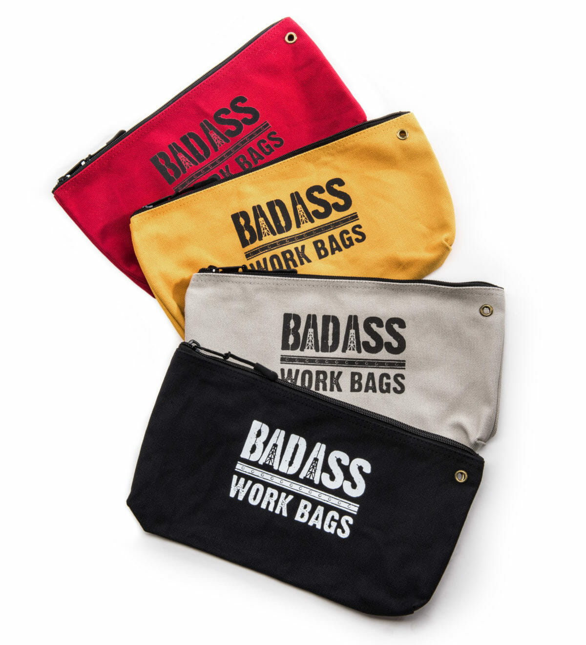 Bad Ass Canvas Zipper Tool Pouch | 4-Pack