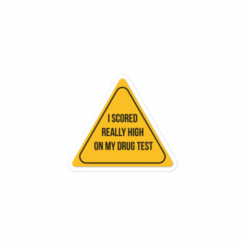 DRUG TEST STICKER