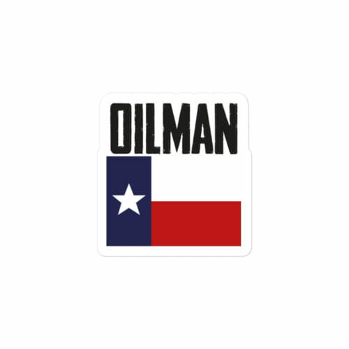 TEXAS OILMAN STICKER