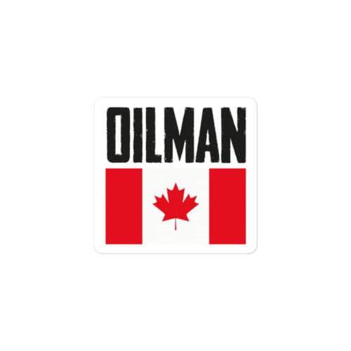 CANADA OILMAN FLAG STICKER