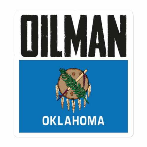 OKLAHOMA OILMAN STICKER - Image 2