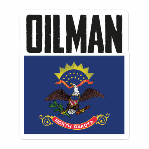 NORTH DAKOTA OILMAN STICKER - Image 2