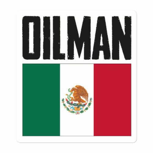 MEXICAN OILMAN FLAG STICKER - Image 2