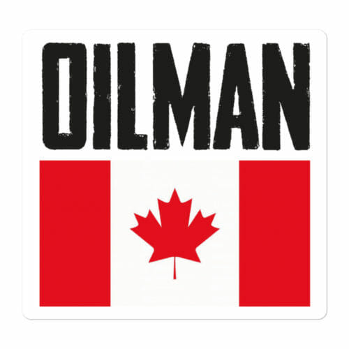 CANADA OILMAN FLAG STICKER - Image 2