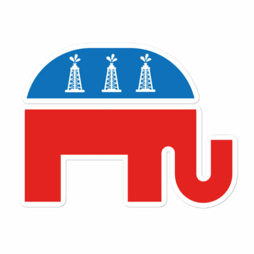 OILFIELD REPUBLICAN STICKER - Image 2