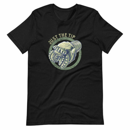 Just The Tip - Drill Bit Roughneck Tee - Image 2